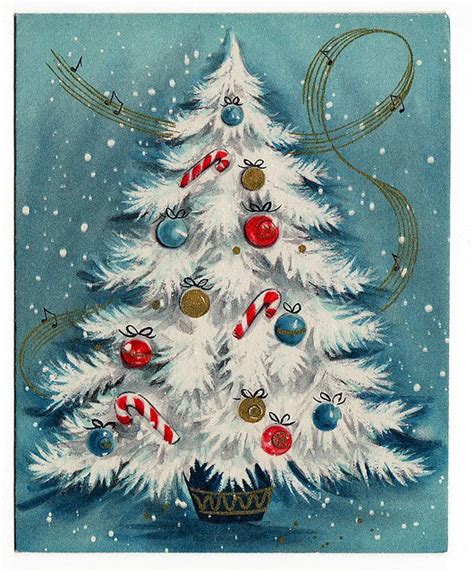 Vintage Christmas Tree Printable